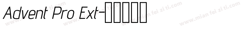 Advent Pro Ext字体转换